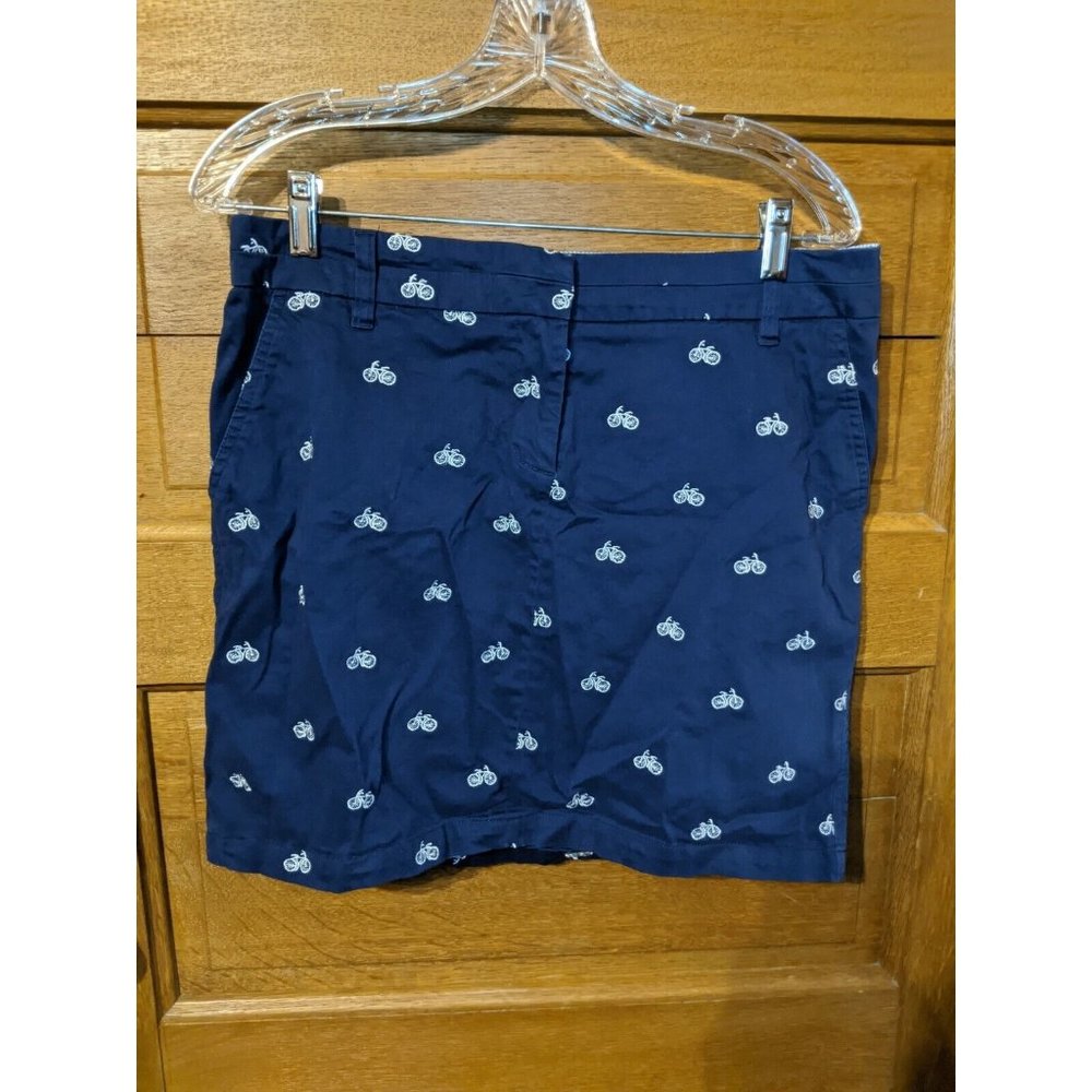 Cambridge Size 6 Navy Blue Skirt Bicycles Straight Dry Goods